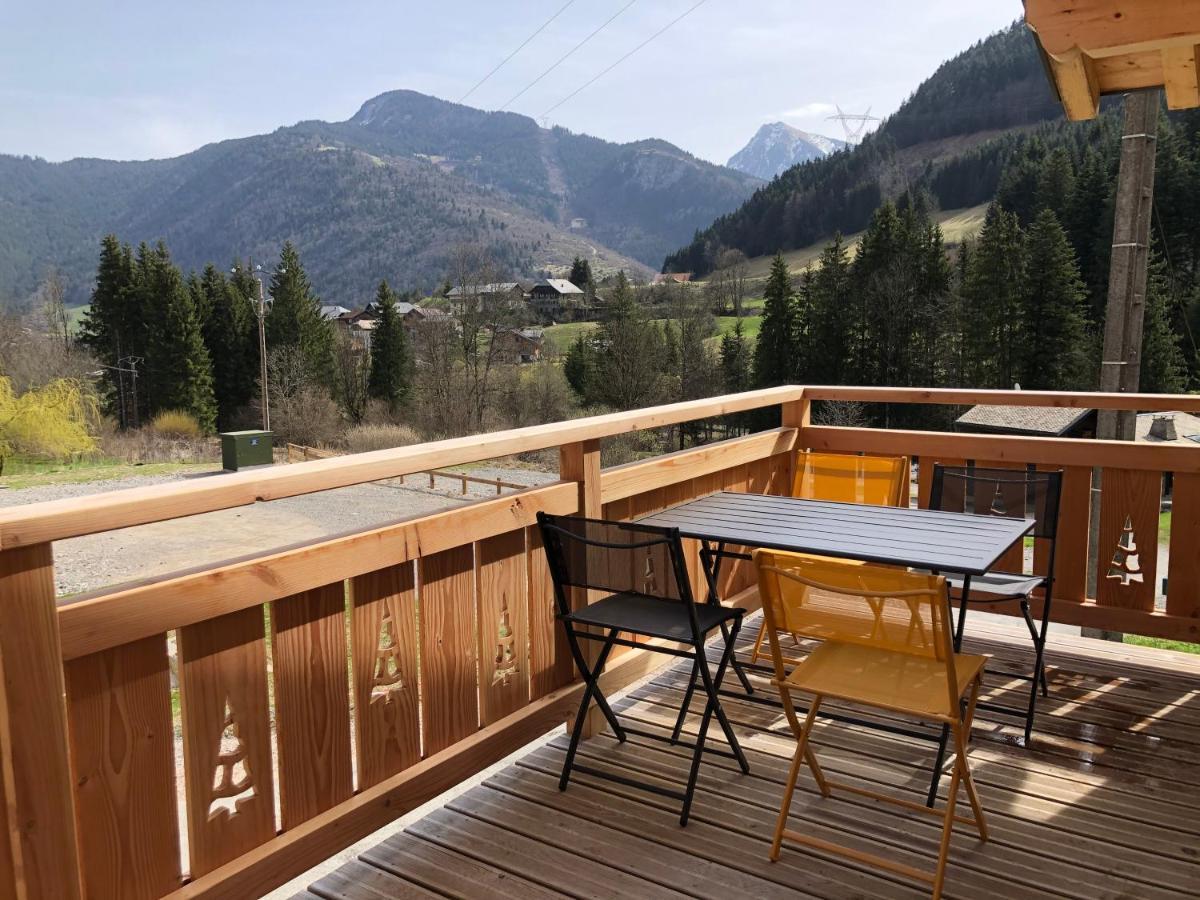 Chalet Cosy Et Moderne Vue Montagnes Seytroux 외부 사진